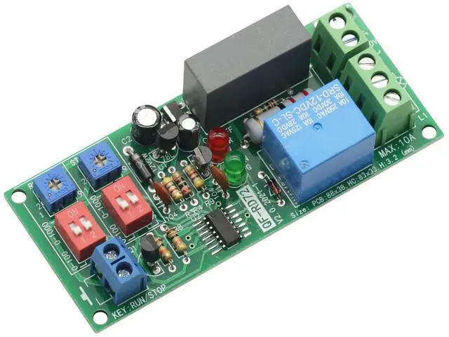 Main image of Dual Time Adjustable Cycle Delay Timing Relay Repeat ON Off Switch Infinite Loop Timer Module AC 100V 110V 120V 220V 230V 240V Timer Relay