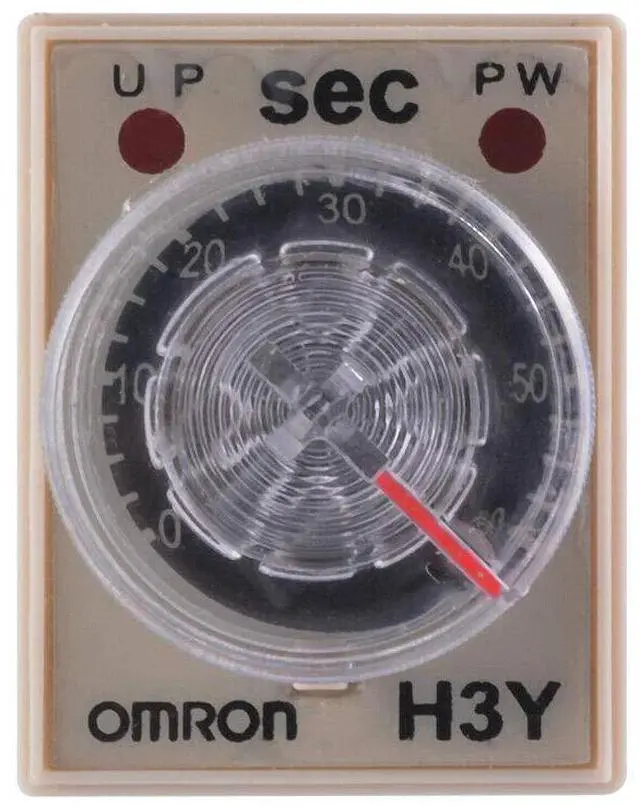 Alt view image 2 of 4 - AC 110V Delay Timer Time Relay DPDT 0-60S Second & Base Socket H3Y-2 (AC 110 V)