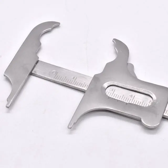 Alt view image 2 of 6 - 1 Pack Dental Vernier Caliper, Dental Orthodontic Stainless Steel Measuring Ruler for Outer Diameter,Inner Diameter,Depth and Width Measurements,100mm/3.9Inch