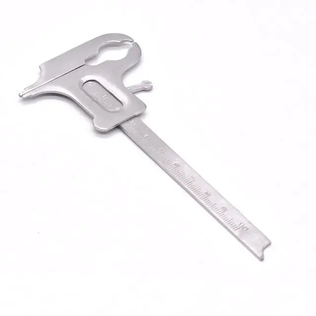 Main image of 1 Pack Dental Vernier Caliper, Dental Orthodontic Stainless Steel Measuring Ruler for Outer Diameter,Inner Diameter,Depth and Width Measurements,100mm/3.9Inch