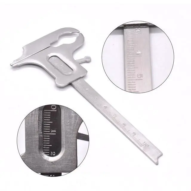 Alt view image 3 of 6 - 1 Pack Dental Vernier Caliper, Dental Orthodontic Stainless Steel Measuring Ruler for Outer Diameter,Inner Diameter,Depth and Width Measurements,100mm/3.9Inch