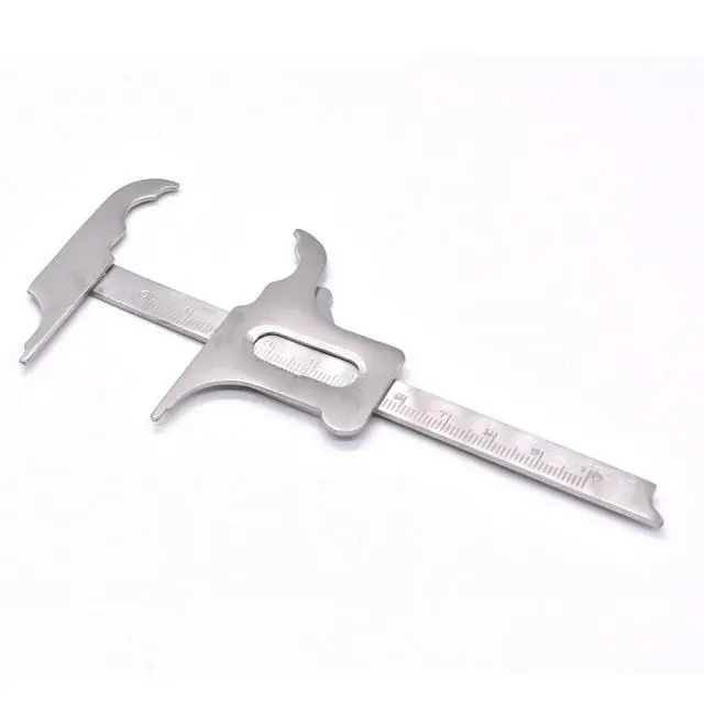 Alt view image 5 of 6 - 1 Pack Dental Vernier Caliper, Dental Orthodontic Stainless Steel Measuring Ruler for Outer Diameter,Inner Diameter,Depth and Width Measurements,100mm/3.9Inch