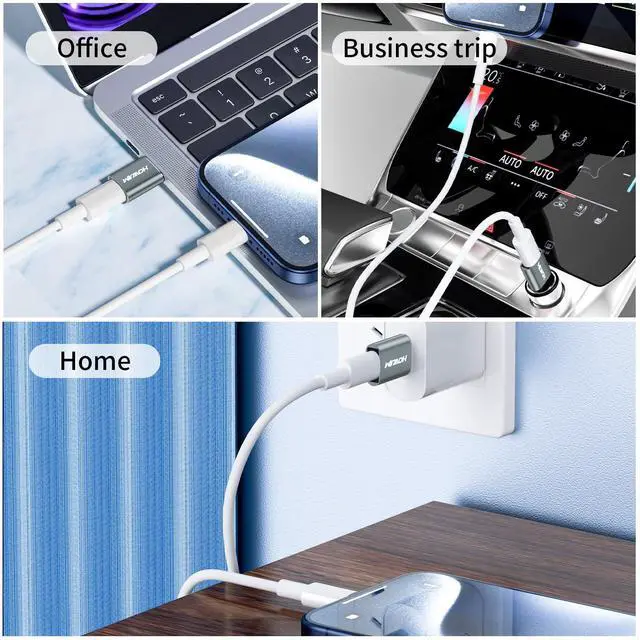 Alt view image 7 of 7 - USB to USB C Adapter 4 Pack, USB C Female to USB 3.0 Male OTG Adapter, Fast Charging 5Gbps Data Transfer for M-ac Book,Pad Pro,Phone 15/16/17 Pro Max,G-alaxy,X-Peria,Pixel,CarPlay Gray