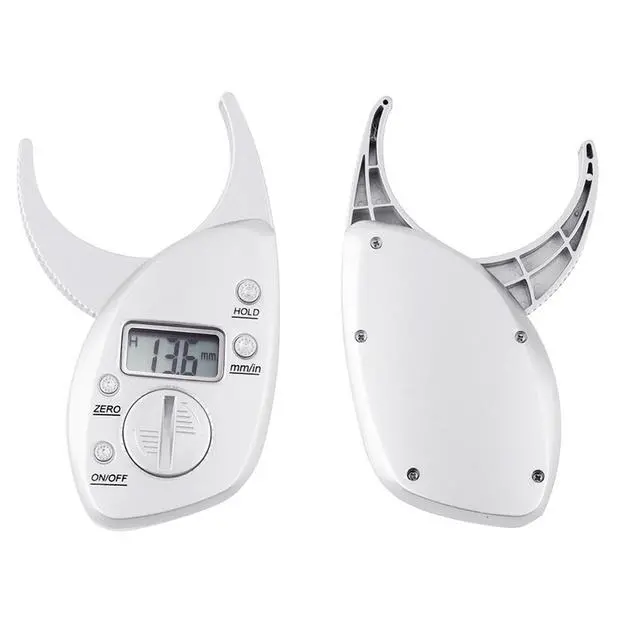 Alt view image 7 of 7 - Portable Skin Fat Caliper Tester mm inch LCD Screen Athletic Women/Men Body Tools Monitoring Kit Handheld Body Fat Caliper