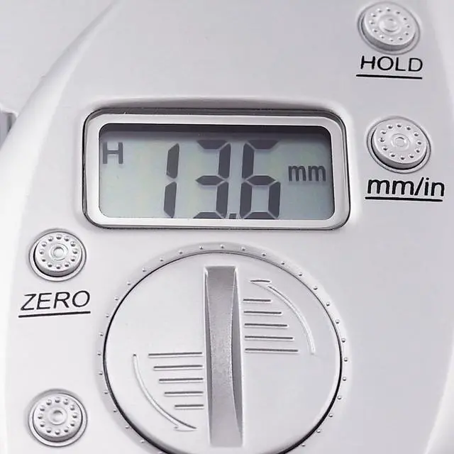 Alt view image 6 of 7 - Portable Skin Fat Caliper Tester mm inch LCD Screen Athletic Women/Men Body Tools Monitoring Kit Handheld Body Fat Caliper