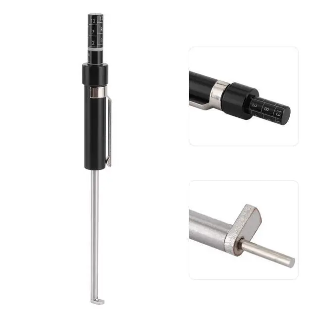 Alt view image 7 of 7 - Car Brake Pad Thickness Gauge Measure Tool with Scale for Brake Shoe Gauge Auto Brake Pad 1.5mm-11mm Thickness Base Plate Brake Pad Tester Brake Pad Detection Pen Scale