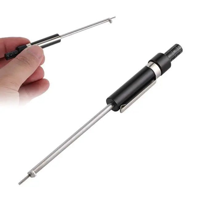 Alt view image 6 of 7 - Car Brake Pad Thickness Gauge Measure Tool with Scale for Brake Shoe Gauge Auto Brake Pad 1.5mm-11mm Thickness Base Plate Brake Pad Tester Brake Pad Detection Pen Scale