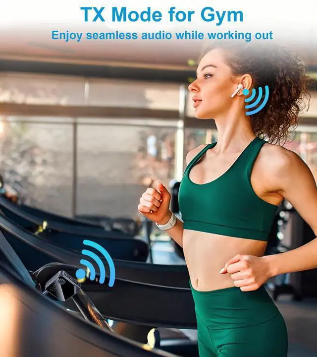 Alt view image 7 of 7 - Aux Bluetooth Adapter for Car, 2-in-1 Wireless Transmitter Receiver for Headphone, TV, Airplane, Speaker, TSNAM 3.5mm Aux Jack Audio Dongle