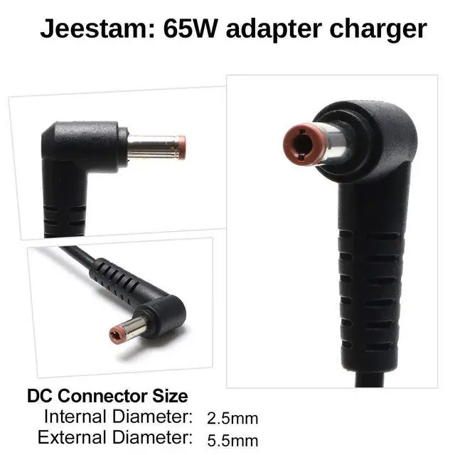 Alt view image 3 of 7 - 65W 20V 3.25A Laptop Charger Compatible for Lenovo G570 B570 B575 G575 B470, IdeaPad N585 N580 P500 Z580 Z585 N586 ADP-65KH B CPA-A065 PA-1650-37LC 36001651 Adapter Power Supply Cord