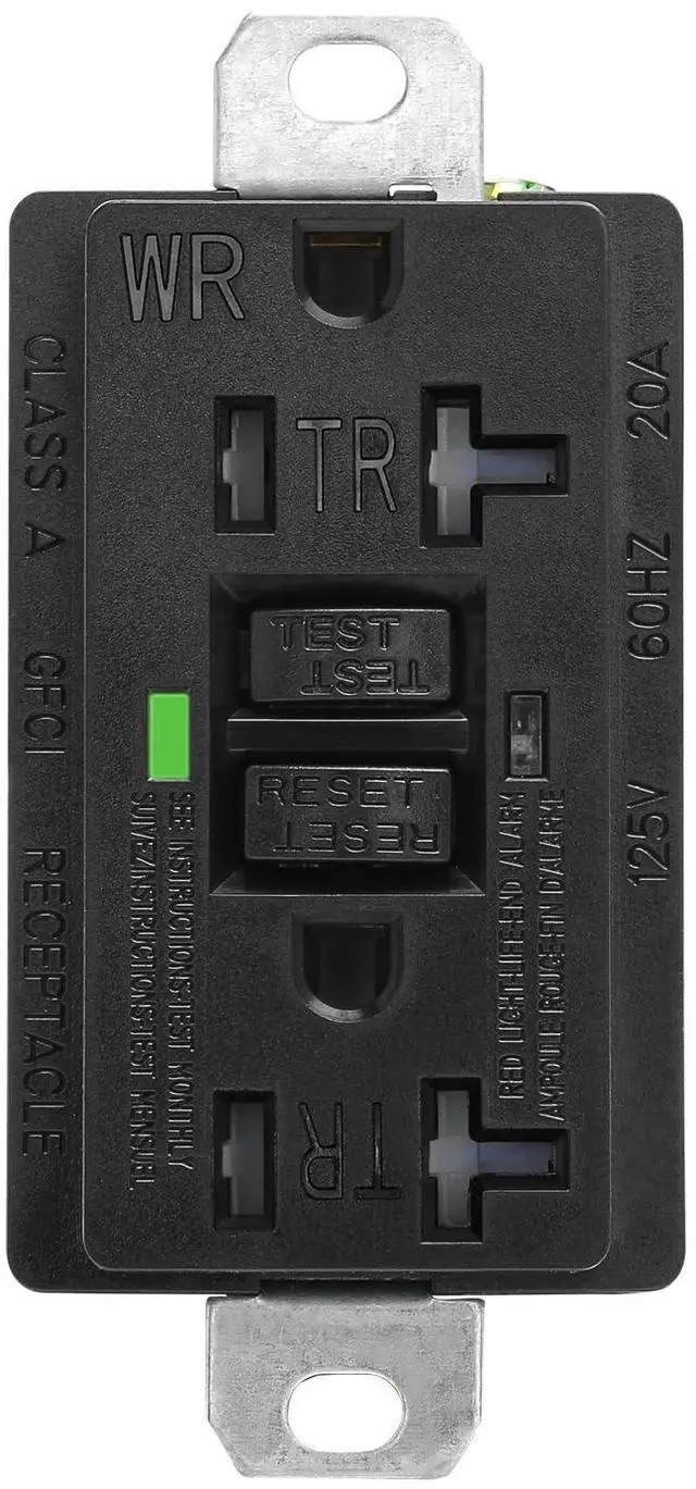 Main image of Generator GFCI Outlet,Weather-Resistant and Tamper-Resistant AC125V 20A,Adapt to The Voltage and Current Characteristics of The Generator,Protecting Expensive Industrial Equipment,Black