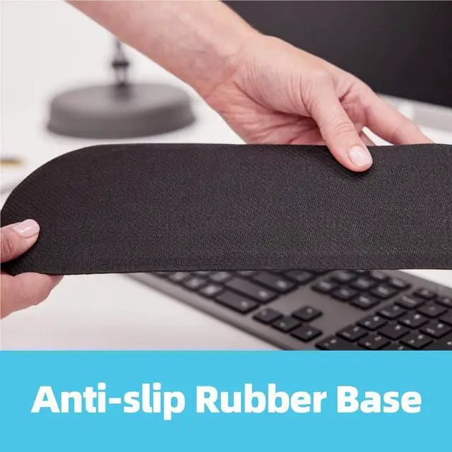 Alt view image 5 of 7 - Keyboard Wrist Rest Pad, Ergonomic Memory Foam Set Wrist Cushion Support for Easy Typing & Pain Relief, Mouse Wrist Pad, Anti-Slip Wrist Support for Gaming, Computer, Laptop, Office -Black
