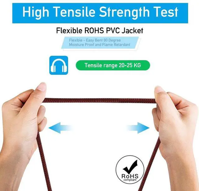 Alt view image 4 of 7 - XLR Cable 10ft 2Pack Male to Female, Microphone Cable 3 Pin Nylon Braided Balanced Mic DMX Patch Cords With Oxygen-Free Copper Conductors