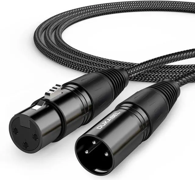 Main image of XLR Microphone Cable, Male to Female Mic Cord 2.4Meters/8FT Balanced XLR Patch Cord for PA Speakers, Microphones and Mixers