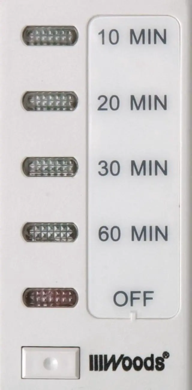 Alt view image 2 of 7 - Southwire Woods In-Wall 60-Minute Digital Countdown Timer - Automatic Shut-Off Timer - Energy-Efficient Wall-Mounted Timer - Durable Digital Timer - Easy-Installation Indoor Timer