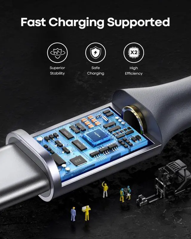 Alt view image 3 of 7 - Long USB C to USB C Cable 12 FT, 2-Pack 60W PD Type C to C Cord Fast Charging Braided for iPhone 17 16 15 Pro Max, for MacBook/iPad, Galaxy S25 S24 S23 S22 S21 S20 Ultra