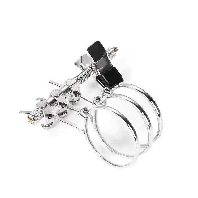 Alt view image 2 of 4 - Jeweller's Eye Loupe 3.3X, 6.6X, 9.9X Triple Ocular Loupe Steampunk Lens Clip on Retro Magnifier Jewellery Making Repair Lightweight Magnifier