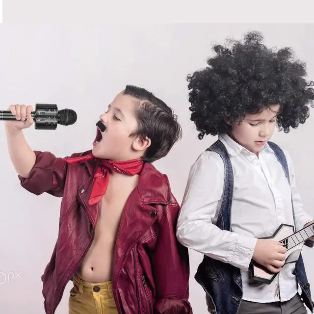 Alt view image 5 of 7 - Best Gifts for Kids, Wireless Karaoke Microphone Bluetooth for Birthday Gifts for 4-12 Year Old Girls Boys for Girls Age 4-12 Christmas Xmas Stocking - Black