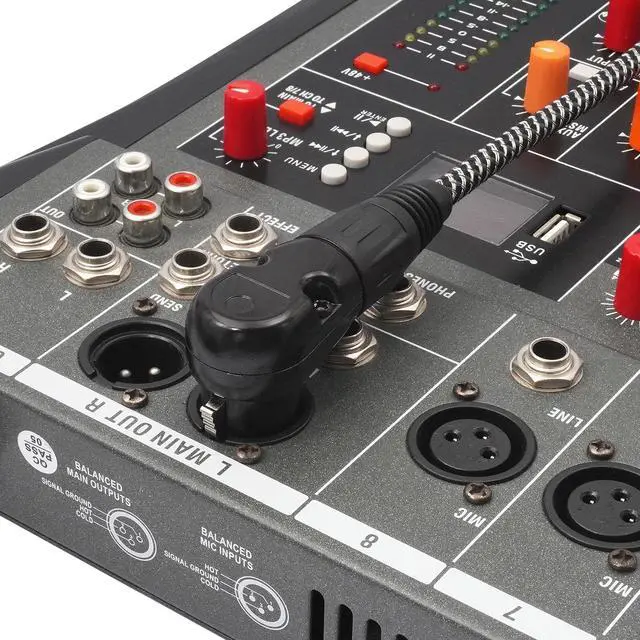 Alt view image 6 of 7 - 3FT XLR Right Angle Female to Male Cable - 90 Degree 3-Pin XLR Adapter Cable, Zinc Alloy Locking Connectors, Dual-Shielded for Tight Spaces, Stage & Studio Use 2-Pack
