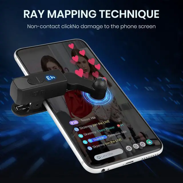Alt view image 4 of 7 - Recharge Auto Clicker for Smart Phone, Phone Screen Device Speed Clicker for iPhone iPad Apps, Fast Click Simulation Finger Continuous Click for Game, Live Broadcasts Likes