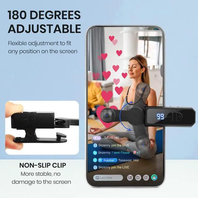 Alt view image 6 of 7 - Recharge Auto Clicker for Smart Phone, Phone Screen Device Speed Clicker for iPhone iPad Apps, Fast Click Simulation Finger Continuous Click for Game, Live Broadcasts Likes