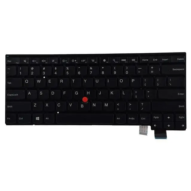 Alt view image 2 of 6 - Replacement Keyboard Compatible with Lenovo ThinkPad T460s T470s (Not Fit T460 T460p T470 T470p) No Backlit 00PA452 00PA482 SN20H42364