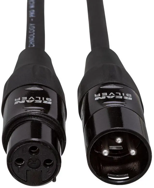 Alt view image 2 of 7 - HMIC-003 REAN XLR3F to XLR3M Pro Microphone Cable, 3 Feet