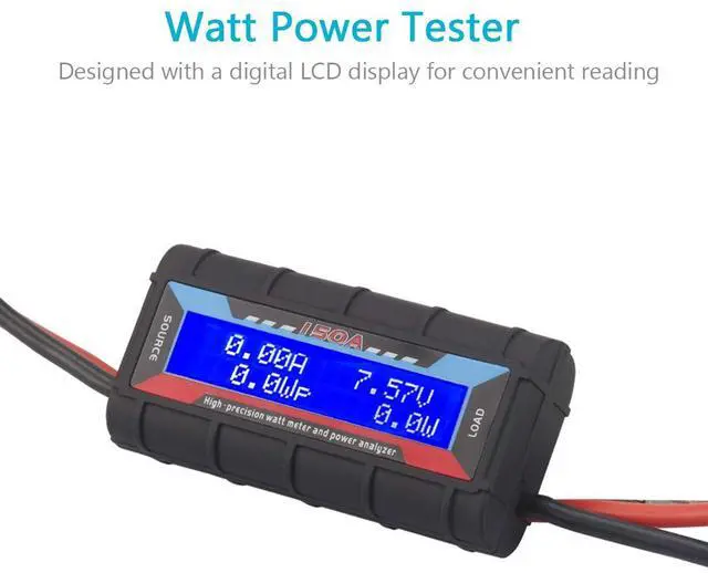 Alt view image 2 of 7 - 150A High Precision Power Analyzer Multi Meter for Measuring Power Watt (W) Voltage (V) Current (A) Charge (Ah) Energy (Wh)
