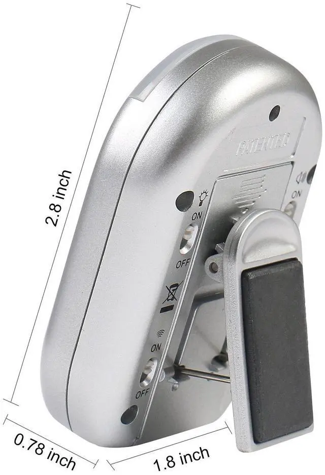 Alt view image 3 of 7 - x-wlang 3-in-1 Alerts timer 1013 with vibration ,beep and flash.(kitchen timer ,medical timer,therapeutic timer), silver