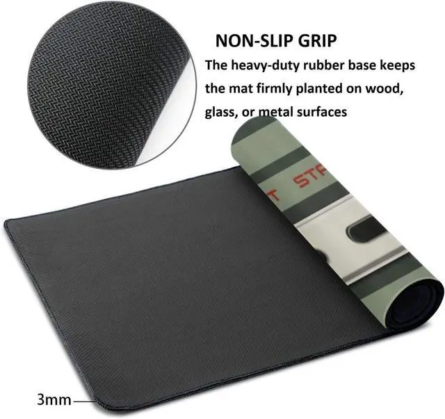 Alt view image 6 of 7 - Large Gaming Mouse Pad - NES Retro Controller Desk Mat, 23.6"x11.8" Extended Computer Mousepad with Odorless Rubber Base, Waterproof Micro-Weave Surface for Office, Home & Gamers (Switch 2 Style)