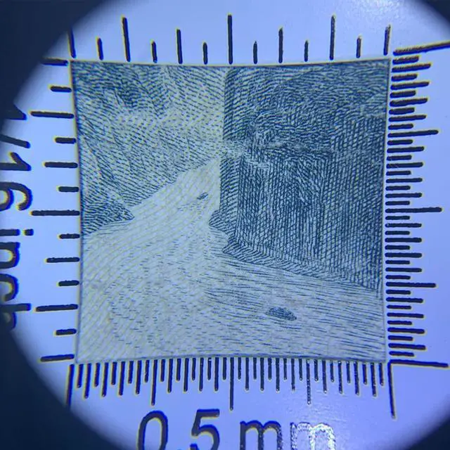 Alt view image 6 of 7 - 10X Optical Glass Magnifying Glass with Light, Scale, Storage Case & Measure Scale for Jewelry, Antiques, Coins & Stamps