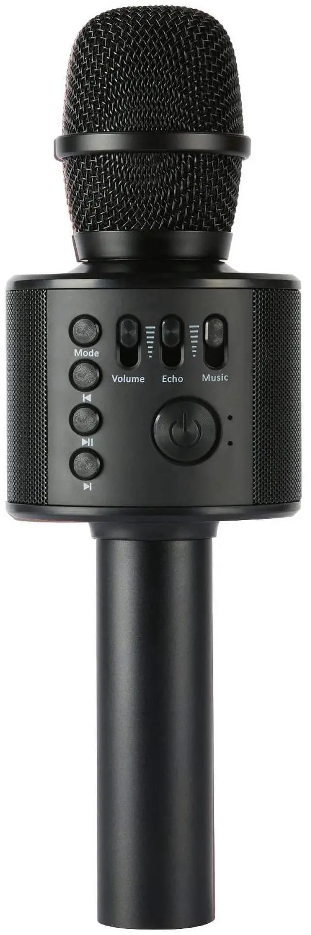 Main image of Wireless Bluetooth Karaoke Microphone with Built-in Speakers + HD Recording, Portable Handheld Mic | Black