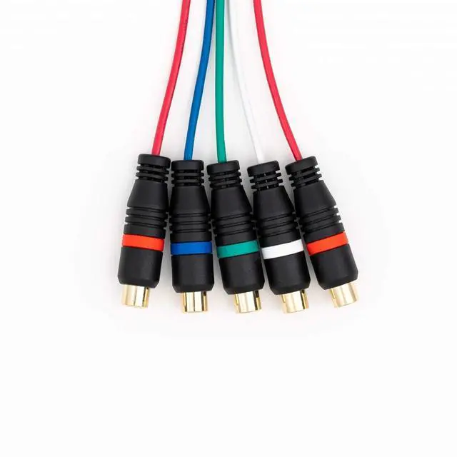 Alt view image 2 of 3 - YPbPr Component Video Female-to-Male RCA Extension Cable