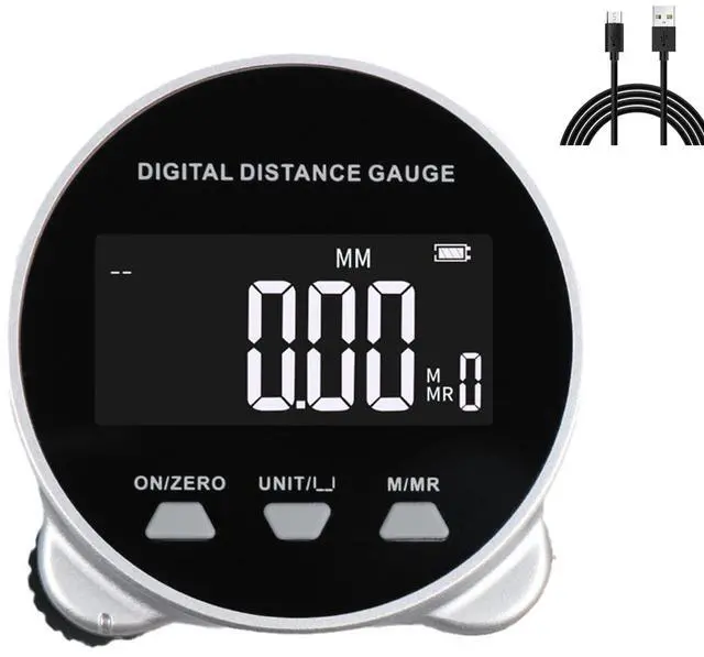 Main image of Electronic Tape Measure, LCD Display Digital Ruler, 656FT Long Distance High Accuracy Rechargeable Handheld Length Measuring Tool for Circular Flat Curved Diameter