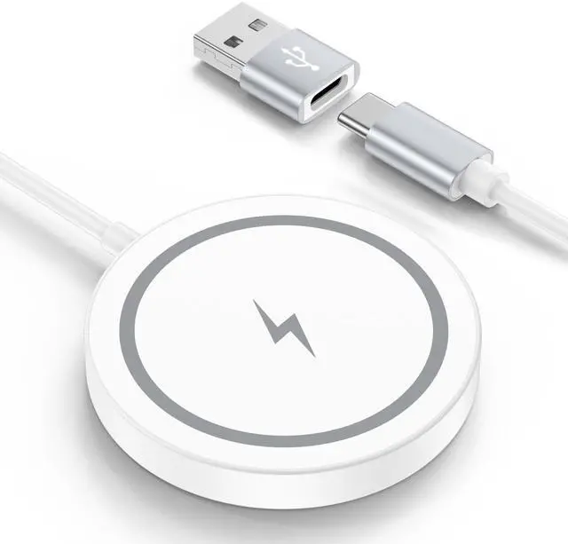 Main image of 15W Wireless Charger for Samsung Magnetic Wireless Phone Charger Pad for Android, Galaxy S26 Ultra S26+ S26 S25 FE Ultra S24 Ultra S23 S22 S21 S20 Z Flip 7 Z Fold 7, USB-C/A Ports for MagSafe Charger