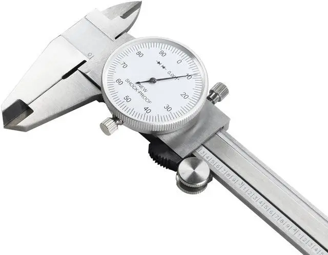 Alt view image 4 of 6 - (R) 0-6" 4 Way Dial Caliper .001" Shock Proof Imperial Carbon Steel