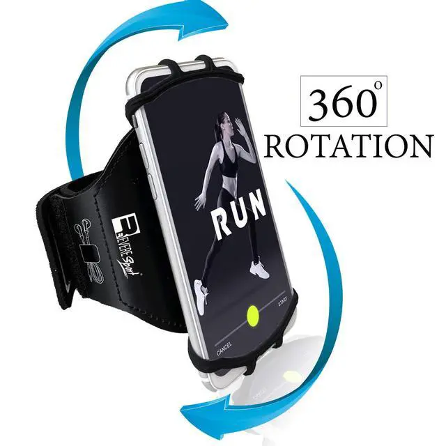 Alt view image 2 of 6 - Universal iPhone Running Armband (17/16/15/14/13/12/11/10/X/XR/SE/Air/Plus/Max/Pro). Phone Holder Case