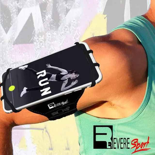 Alt view image 6 of 6 - Universal iPhone Running Armband (17/16/15/14/13/12/11/10/X/XR/SE/Air/Plus/Max/Pro). Phone Holder Case