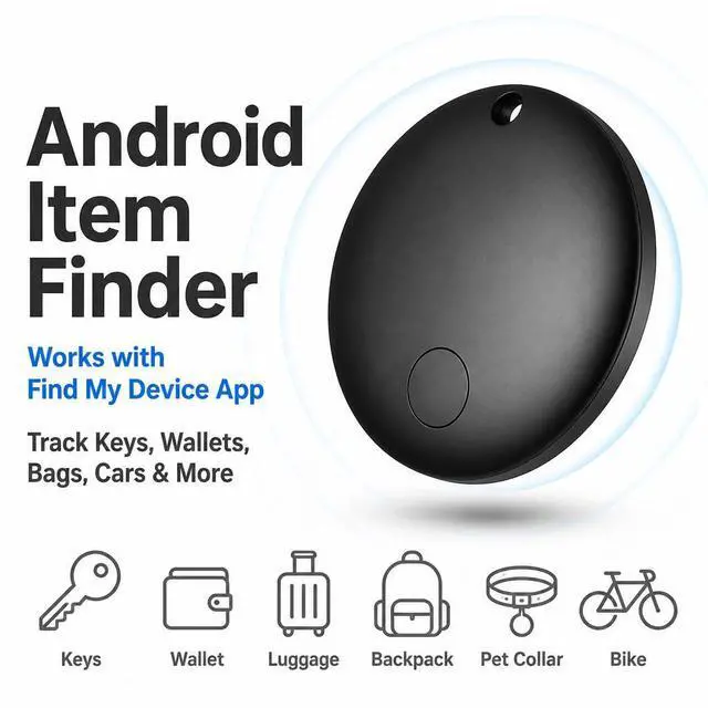 Alt view image 2 of 7 - GPS Tracker for Vehicles No Monthly Fee, Mini GPS Tracker for Kids, Tracking Devices for Cars Hidden Works with Google's Find Hub (Android Only) Pet Tag Tracker for Dogs Bike Keys (2-Pack)