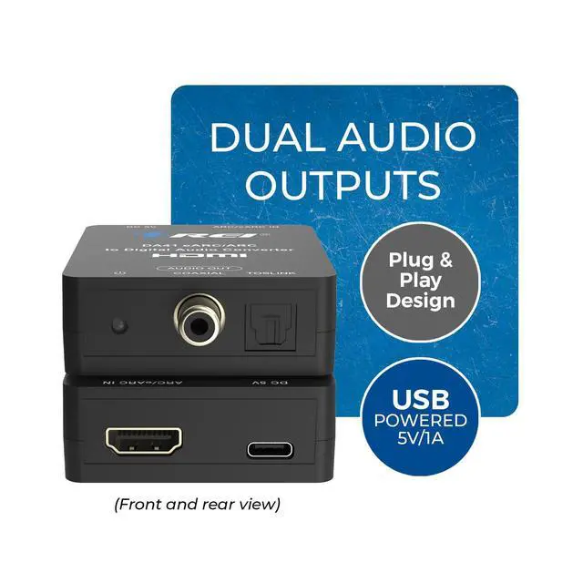 Alt view image 2 of 7 - eARC/ARC to Digital Audio Converter Extractor PCM 2.0 Dolby 5.1 DTS 5.1