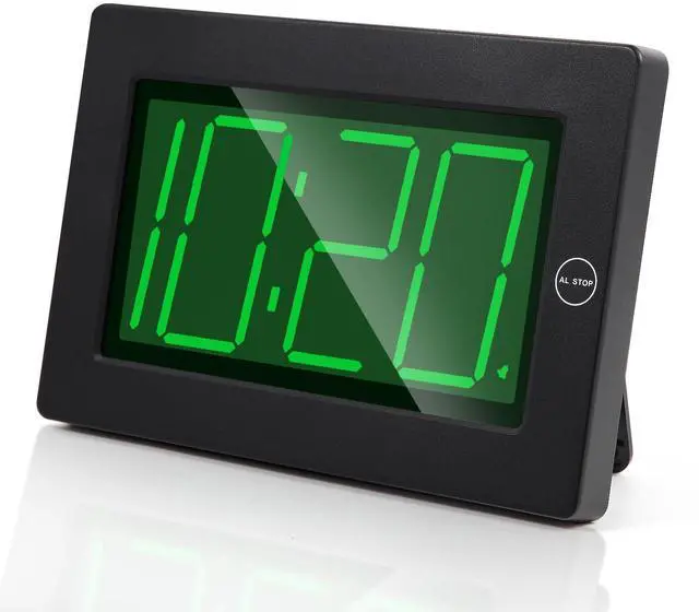 Main image of Alarm Clock, Wall Clock, Digital Clock, 3" LED Digit Display, Adjustable Brightness, Auto Night Mode, Auto Alarm Volume Increasing, Wall-Mount & Table-top