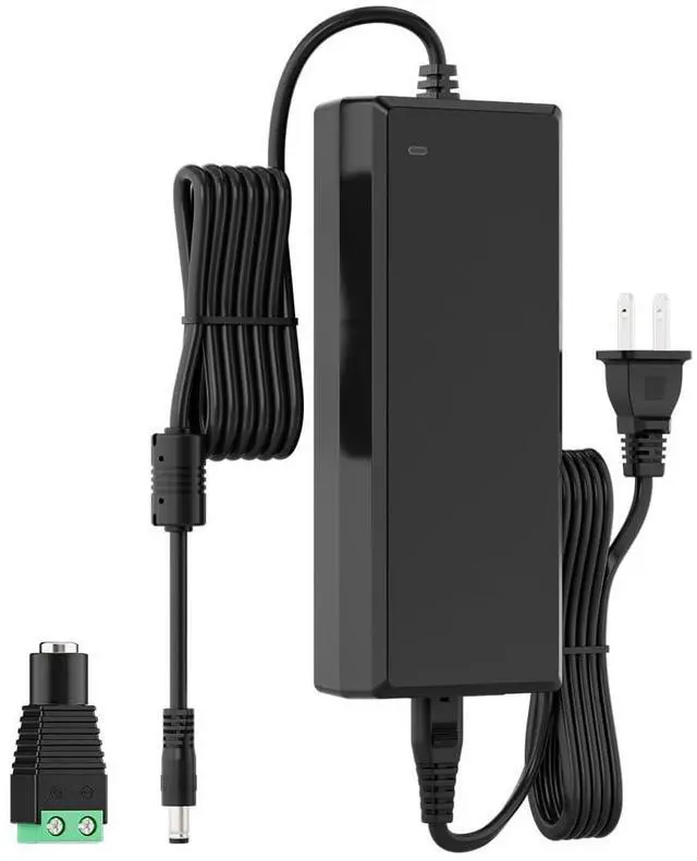 Main image of 24V 5A 120W Power Supply Adapter ETL Listed 100-240V AC to 24V DC Converter Class 2 Power Supply, 5.5x2.1mm Jack for for Low Voltage LED Strip Lights, CCTV, Router, Electronics