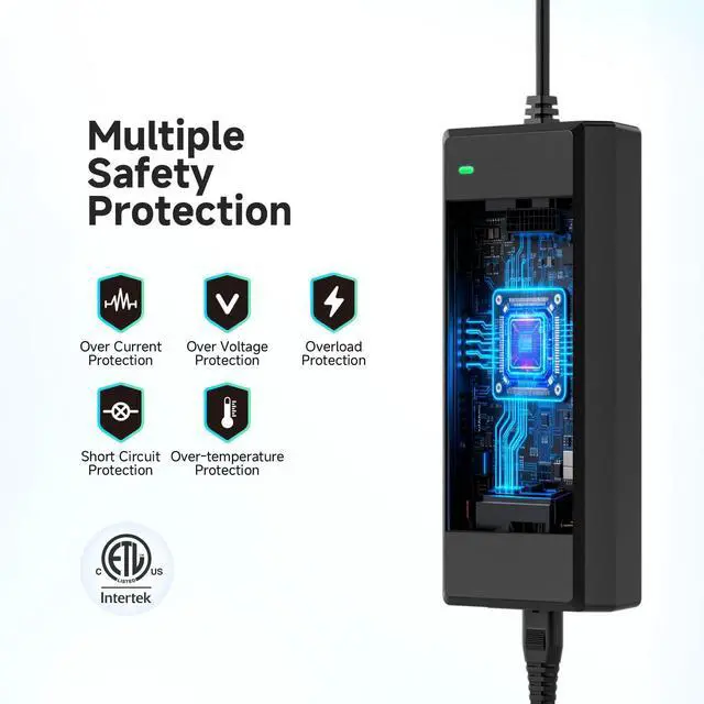 Alt view image 2 of 7 - 24V 5A 120W Power Supply Adapter ETL Listed 100-240V AC to 24V DC Converter Class 2 Power Supply, 5.5x2.1mm Jack for for Low Voltage LED Strip Lights, CCTV, Router, Electronics