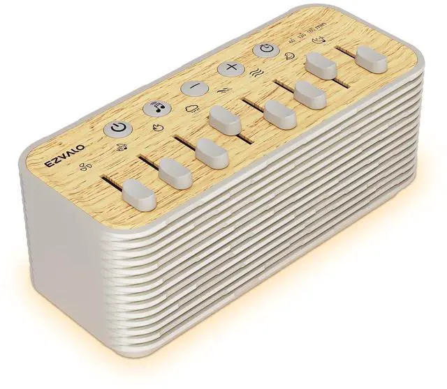Main image of Sound Machine, White Noise Machine for Sleeping, 255+ Sound Combinations, Rechargeable, Breathing Light, Bluetooth Speaker, Sleep Timer, Bedroom Living Room Home Office Travel, for Baby Kids Adults