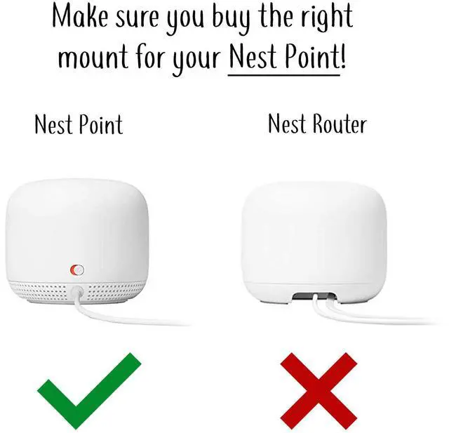 Alt view image 2 of 7 - Nest WiFi Point Genie: The Simplest Lowest Profile Outlet Holder Mount for Google Nest WiFi Point | Reinforced Support | Great Sound | Open Access | No Messy Screws! (1-Pack)