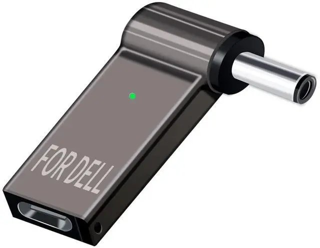 Main image of USB C to 4.5mm Laptop Charging Adapter Female Type C to Male DC 4.5 x 3.0mm Barrel Jack Plug 100W PD Power Charger Connector Round Tip for Latitude 11 12 XPS 13 Vostro 14 5000 15 17 7000 Inspiron Dell