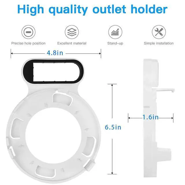 Alt view image 2 of 6 - Outlet Holder Mount for TP-Link Deco M5/P7 Whole Home Mesh WiFi System, Sturdy Wall Mount Bracket for TP-Link Home WiFi by Koroao (1-Pack)