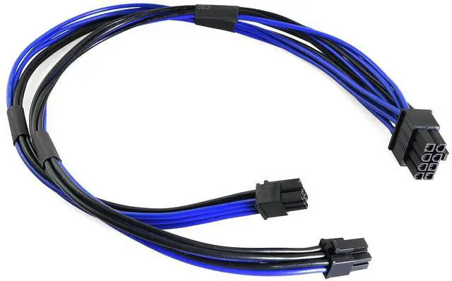 Main image of Dual Mini 6 Pin to 8 Pin PCI Express Video Card Power Adapter Cable for Mac Pro Tower/Power Mac G5