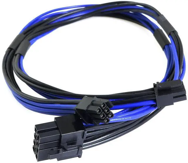 Alt view image 4 of 5 - Dual Mini 6 Pin to 8 Pin PCI Express Video Card Power Adapter Cable for Mac Pro Tower/Power Mac G5
