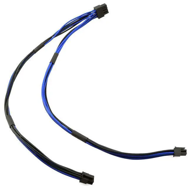 Alt view image 5 of 5 - Dual Mini 6 Pin to 8 Pin PCI Express Video Card Power Adapter Cable for Mac Pro Tower/Power Mac G5