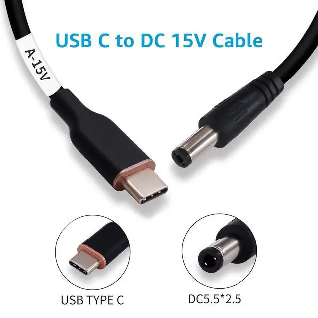 Alt view image 2 of 7 - MagicConn SH-CP15A USB Type C PD to DC Power Cable-15V